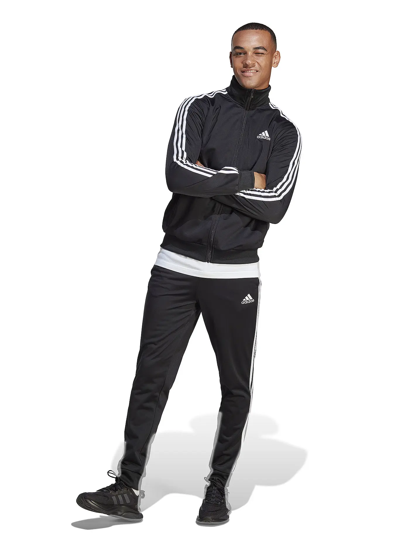 ADIDAS | Herren Trainingsanzug Sportswear Basic 3-Streifen Tricot | 